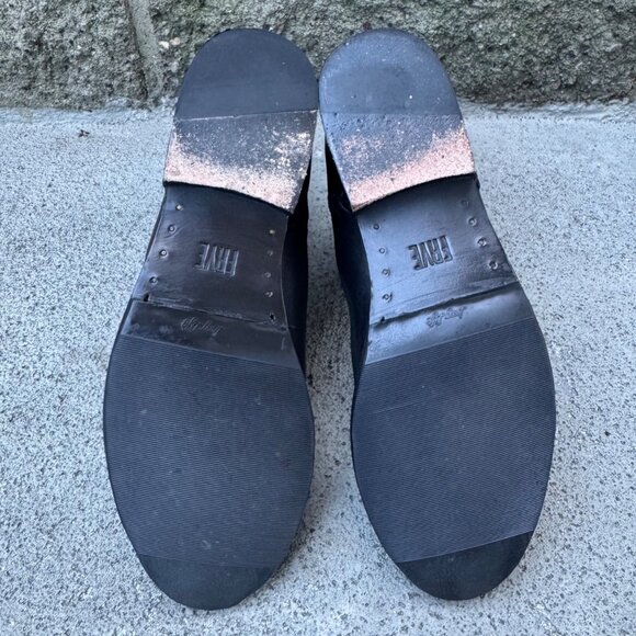 FRYE Melissa Chelsea Boots Womens 7 Black Ankle Boot Italian Leather Bootie - Picture 10 of 13